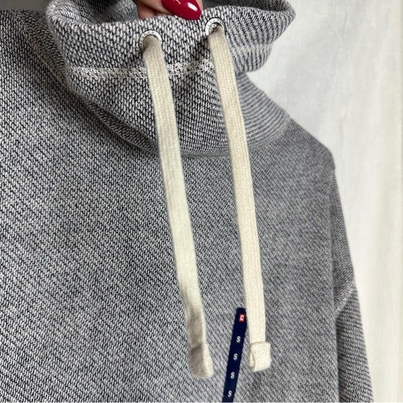 Chaps Gray Cowl Neck Sweatshirt Hoodie Casual Cotton Blend NWT - Picture 11 of 16